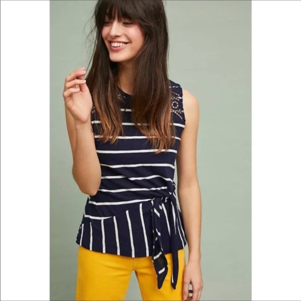 By Anthropologie Postmark Sail Away tank, NWT